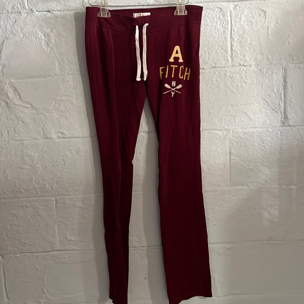 Burgundy Abercrombie & Fitch Sweatpants / Lounge Pants